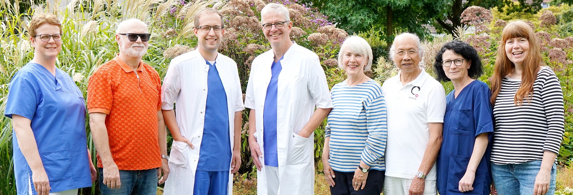 v. l.  Silvia Lübberink, Uwe Schlüßelburg, Stefan Schüürmann, Prof. Dr. Andreas Meißner, Marita Möllers, Ariestanta Jakobs, Anke Schwietering, Sylvia de Hartog